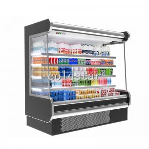 Quality Front open type multideck chiller supermarket display cooler for sale