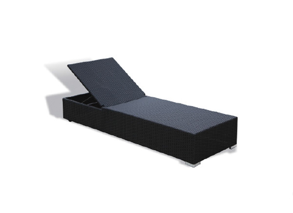 Quality wholesale outdoor furniture used park benches wicker lounge bed C703 for sale