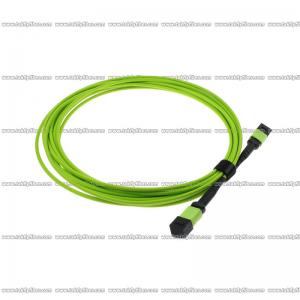 China Multimode OM5 MPO Fiber Cable 12 Cores 3.0mm LSZH MPO Patch Cord on sale