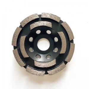Quality 105mm 4 Double Row Diamond Cup Wheel Grinding For Concrete Huachang Tools for sale