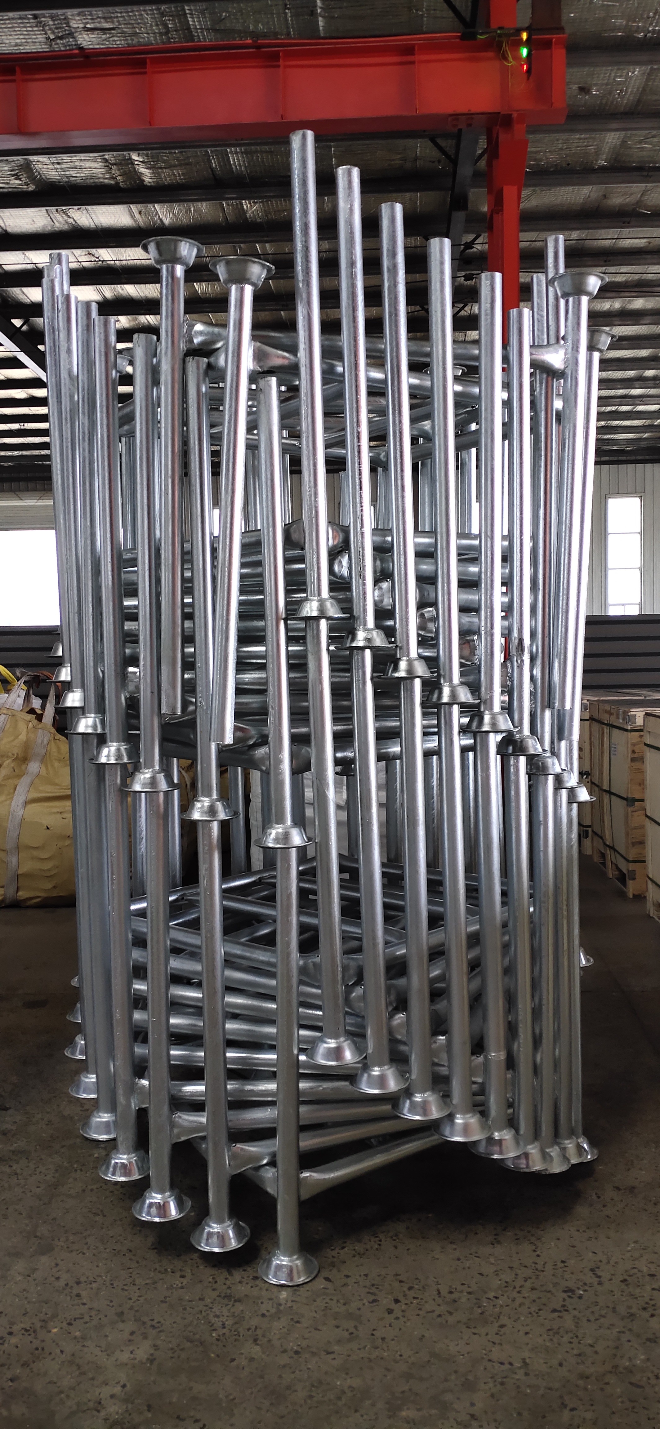 Buy cheap Heavy duty warehouse hot dip zinc cold storage steel iron stillage post pallet from wholesalers