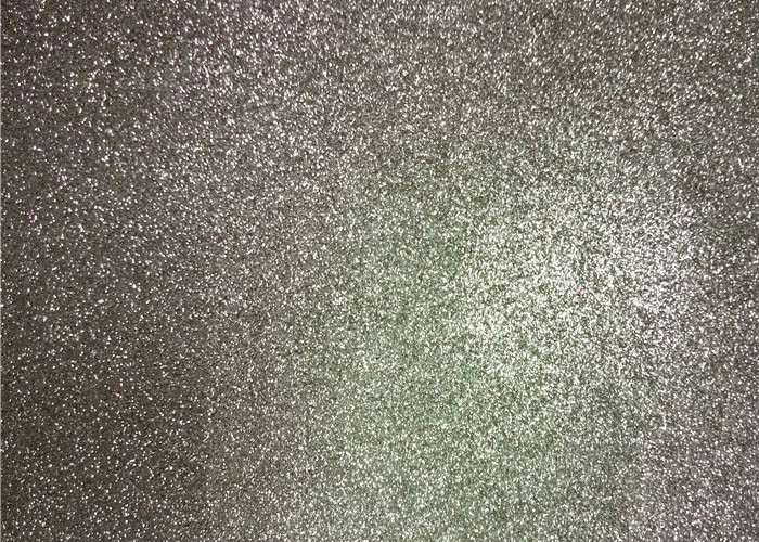 Quality Bedroom Wallpaper PU Material Silver Glitter Fabric For Living Room Home Decor for sale