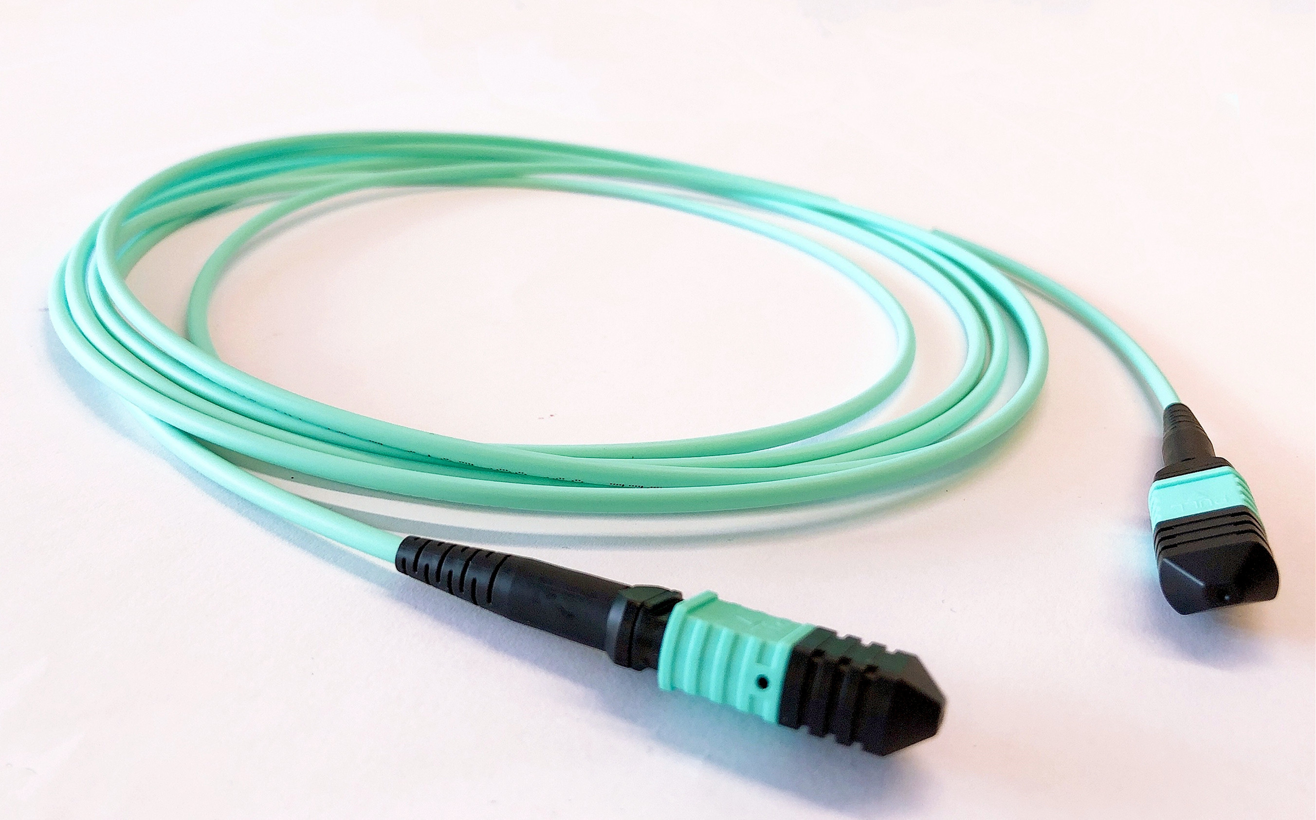 China Data Center 8 Fibers OM3 MTP MPO Patch Cord on sale