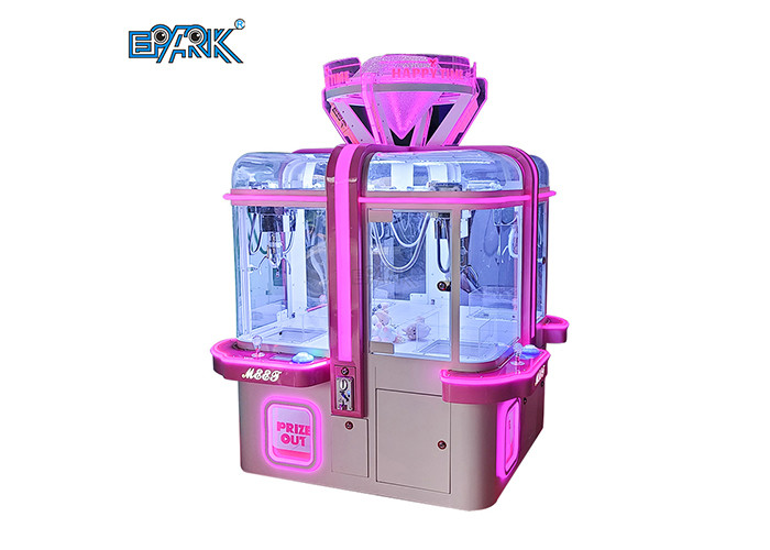 Quality Rubik 'S Cube Coin Operated Claw Crane Game Machine 150W Four Player for sale