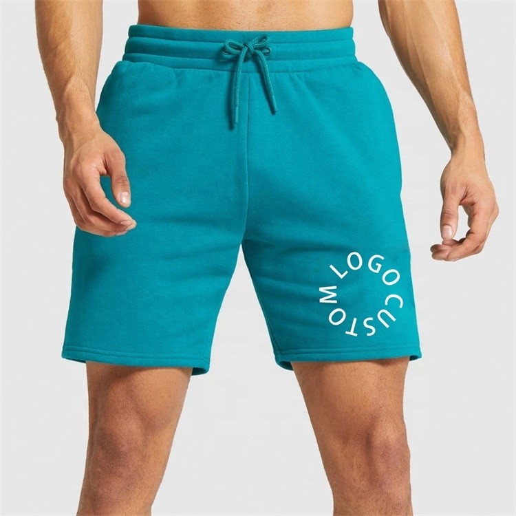 Quality Bermuda Gym Sports Workout Shorts Running Sweat Fitness Jogger Printed Logo for sale