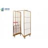 Buy cheap Nesting Metal Folding Metal Trolley Industrial Warehouse Cage Trolley from wholesalers