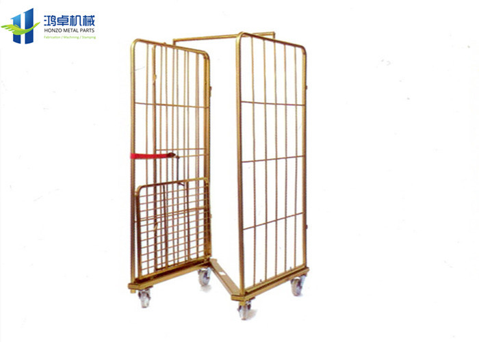 Buy cheap Warehouse Wire Cage Trolley 2 Side Folding 500-1000kg Load Capacity from wholesalers