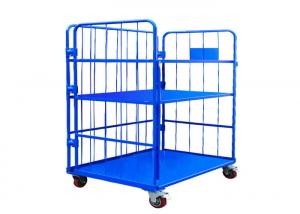 Quality Corrosion Protection Metal Cage Trolley 1000kg Capacity For Milk Transport for sale