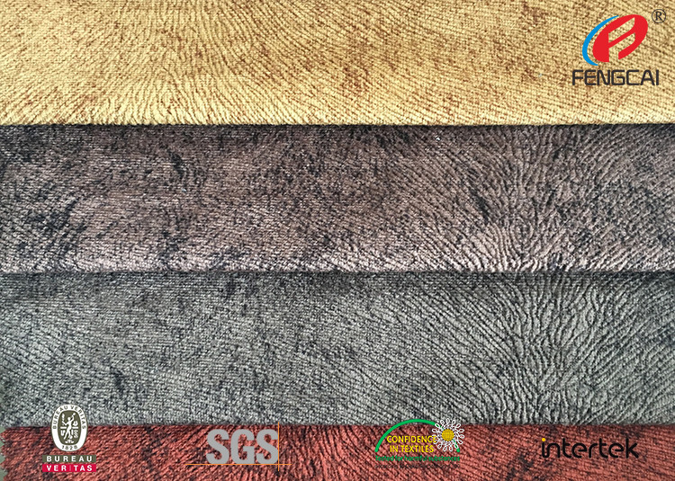 Custom Printed Sofa Velvet Upholstery Fabric 140-150cm Width Anti Mildew