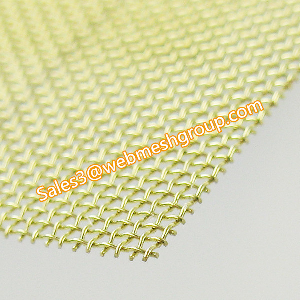 Quality 10 Mesh Brass Wire Mesh 0.025&quot; Wire Dia.1.0m Wide for sale