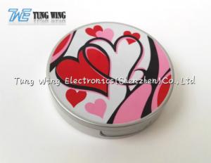 Quality Logo Printing Pocket Makeup Mirror Cosmetic Mirror With Sound for sale