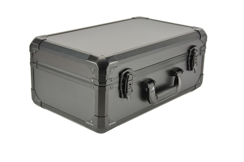 Quality 18 Inch X 12 Inch X 6 Inch Protable Black Aluminum Tool Carrying Case for sale