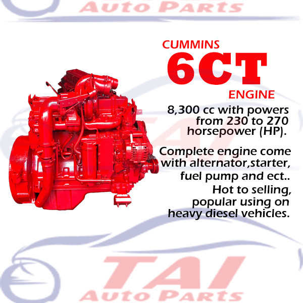 Buy 6BT 6CT 4BT Used Cummins Engines Genuine Good Performance Standard size at wholesale prices