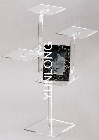 China Custom Sturdy 4 Shelf Clear Acrylic Display Stands For Magazine on sale
