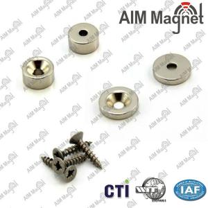 Quality strong Ndfeb magnets with screw hole for sale