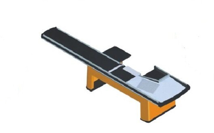 Quality Electronic Stainless Steel Conveyor Belt Checkout Counter For Supermarket for sale