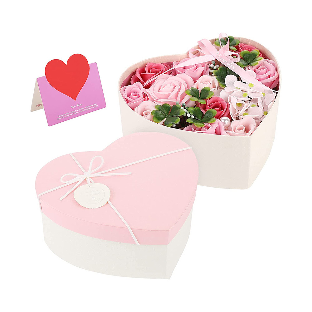 Quality Heart Shape CMYK Flower Gift Box , Bouquet Storage Box For Valentine'S Day for sale