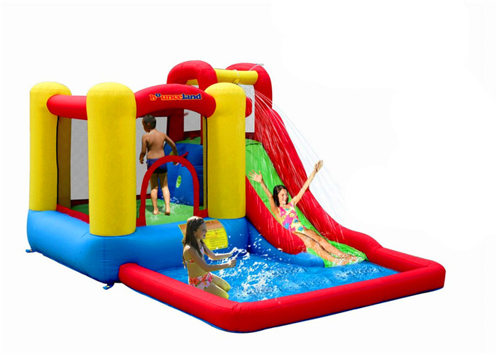 Quality Waterproof EN14960 Kids Inflatable Bouncer With Slide for sale