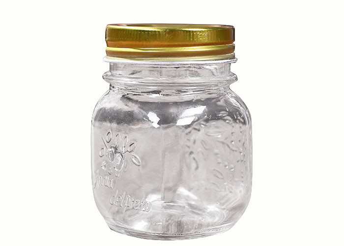 Buy Airtight Empty Glass Jars , Glass Bottles For Juice Storage Clear Color at wholesale prices