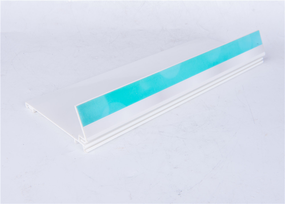 Quality Transparent Extruded Plastic Profiles / PVC Sign Display For Supermarket for sale