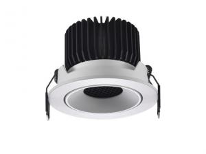 Quality 75mm cutout size 10W adjustable recessed led downlight short version Triac dimmable COB spotlight for sale