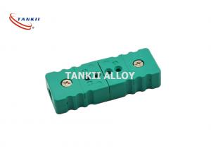 Quality Green Color Type K Male Female Thermocouple Connector 15A for sale