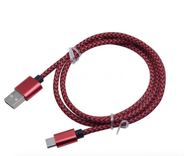 Factory hot selling rope type-C usb cable usb 3.0 fast speed