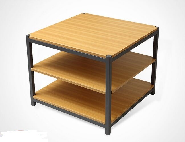 Quality Disassembly Shop Wooden Retail Display Shelves With Melamine / Wood Steel Promotion Desk for sale