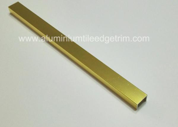 Shiny Gold Listello Tile Trim Aluminium Material Decorative Strip