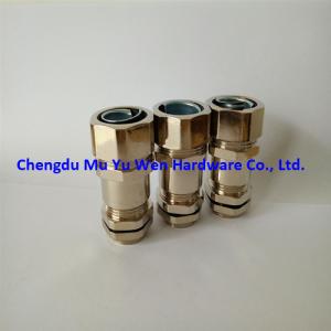 China M25*1.5 liquid tight nickel plated brass cable gland for flexible metallic conduit on sale