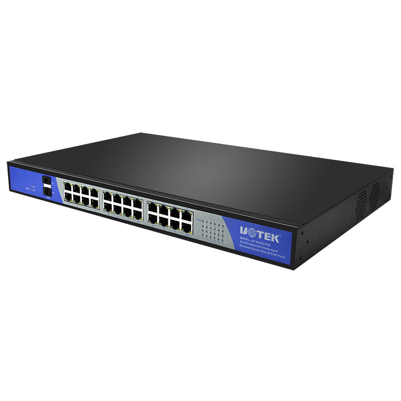 Quality Rackmount 24+2G Industrial PoE Switches, Gigabit Ethernet Switch for sale