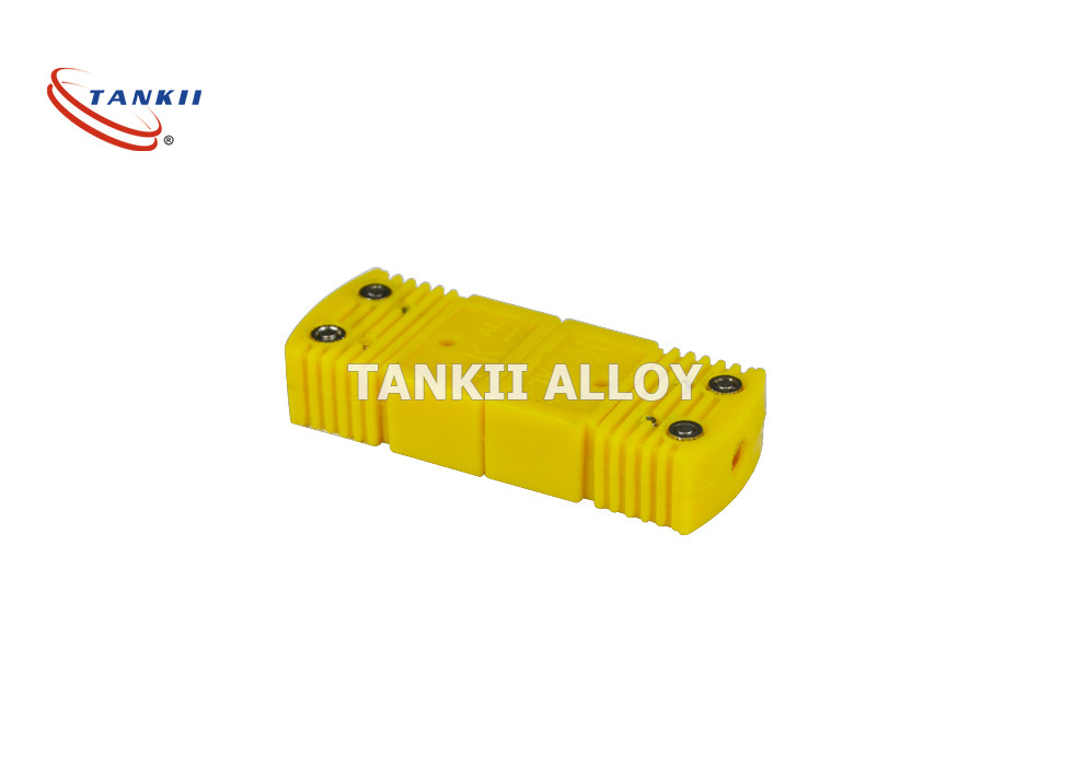 Quality Yellow Colour K Type Thermocouple Connector With Extension Cable For Research for sale
