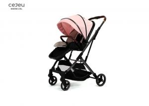 China Pink Lightweight Stroller With PU Wheel Shopping Basket on sale