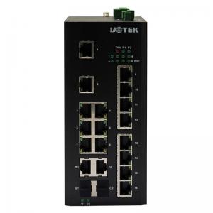 Quality 16+2G Industrial PoE Ethernet Switches for sale
