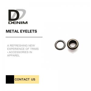 Quality Durability & Being crack-proof  Brass Metal Eyelets for Garment Fabric Metallic Rings Color DTM for sale