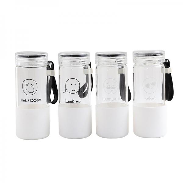 Buy Cadmium Free 600ml Glass Water Drinking Bottles at wholesale prices