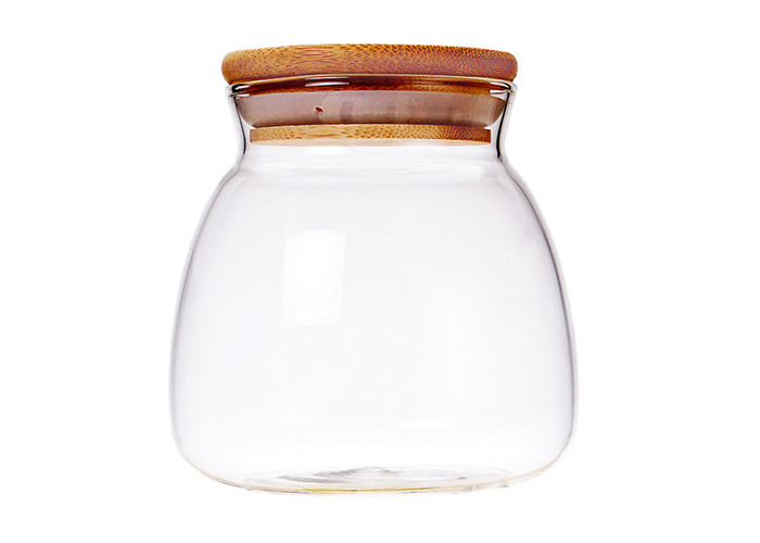 Tea Candy Wide Mouth Glass Jars , Airtight Glass Jars Wide Mouth