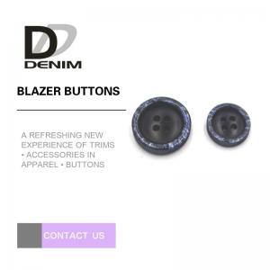 Quality 4 Holes Snow Design Black Blazer Buttons , Custom Apparel Buttons Testing Pass for sale