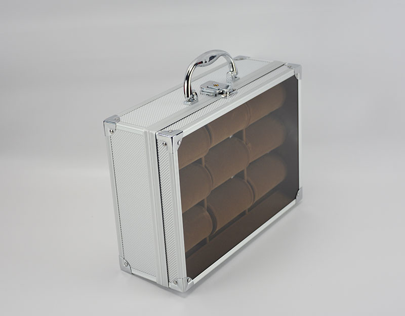 Quality Supply Aluminum Acrylic Watch Storage Case Watches Carrying Box China Factory for sale