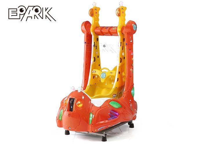 Quality Cartoon Giraffe Coin Operated Kiddie Ride Rocking Chair Automatic Swing Machine for sale