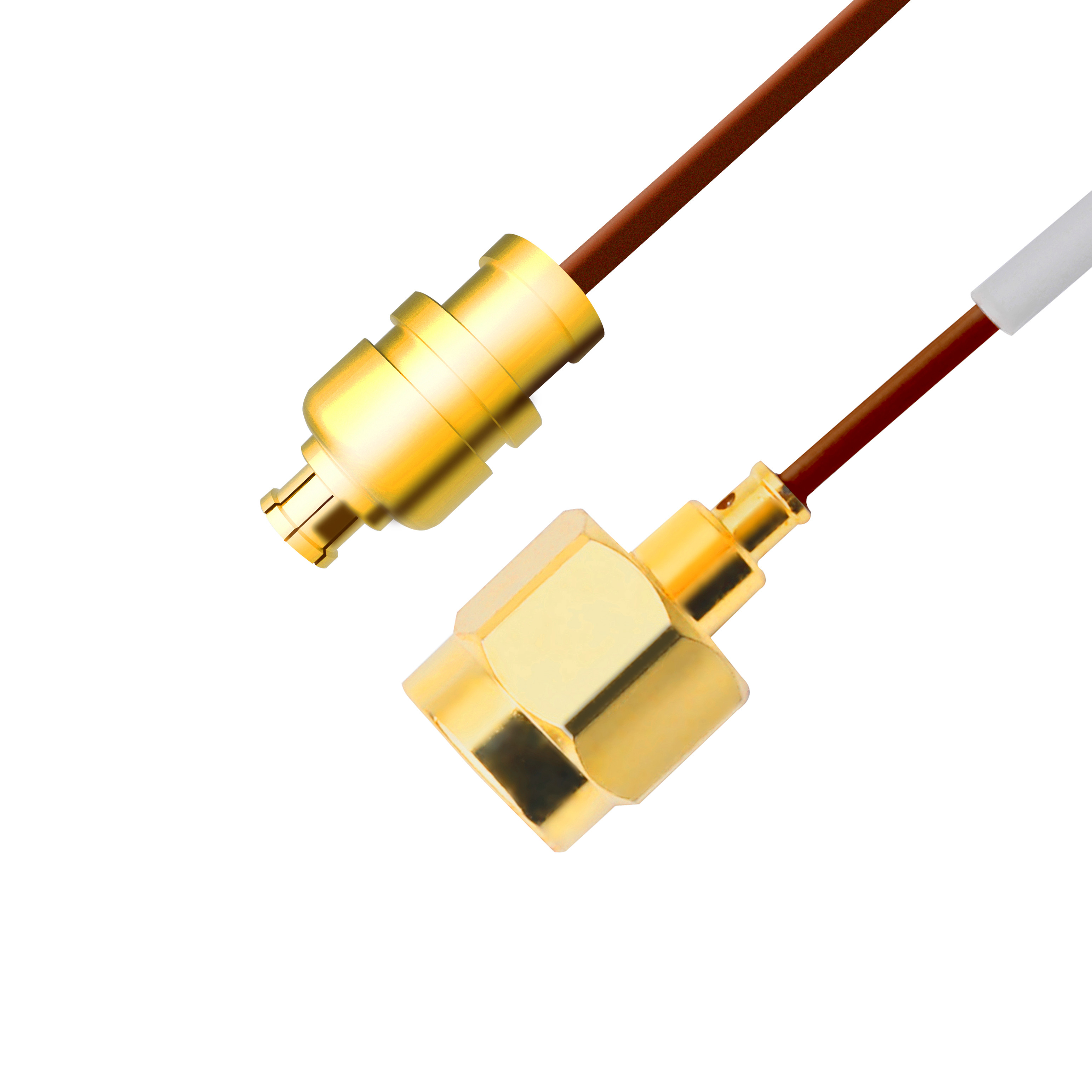 Buy 0.047 5G Semi Rigid Coax Cable Sma Male Straight Plug Te 1996771-1 To Smpm Female Jack at wholesale prices