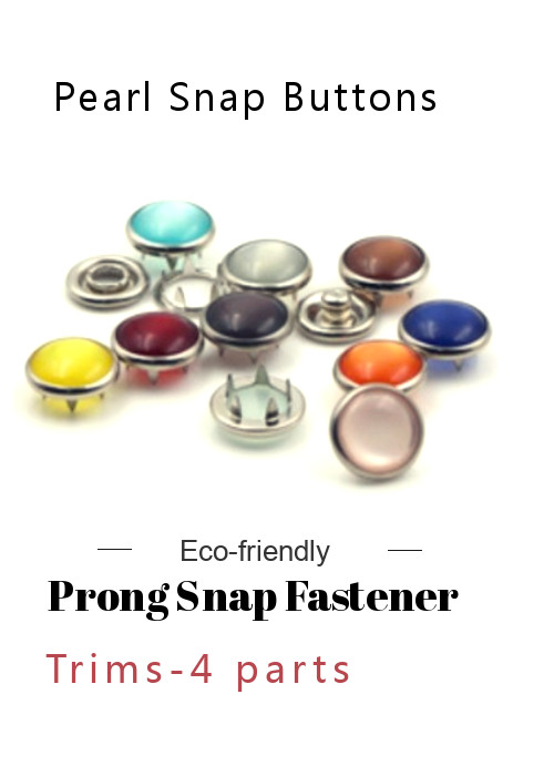 Quality Bulk Brass Prong Snap Fastener | Pearl Snap Buttons for sale
