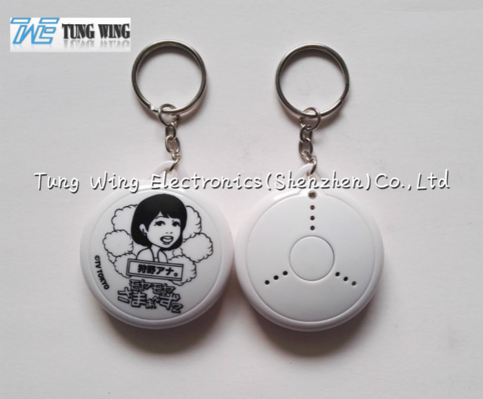 Quality ABS Music Keyring Music Keychain With Customized Logo , Customized Sound for sale