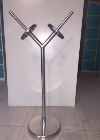 Quality Commercial Stainless Steel Products Metal Shopping Bag Display Stand for sale