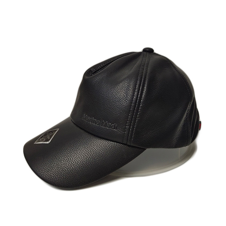 Quality Genuine Leather Material Custom Baseball Hats For Man Common Fabric for sale