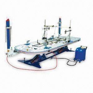Auto Body Straightening Bench with 10T Round Towers and 360° Pulling Angle