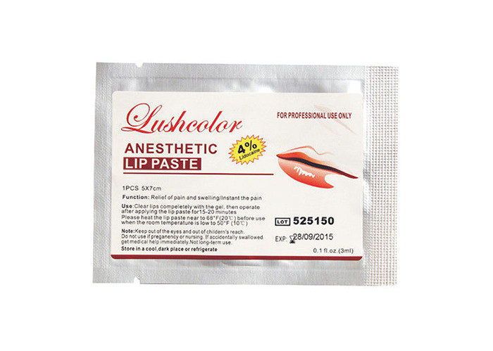 Quality Professional Permanent Makeup Lushcolor Lips Numbs Patch For Pain Control for sale