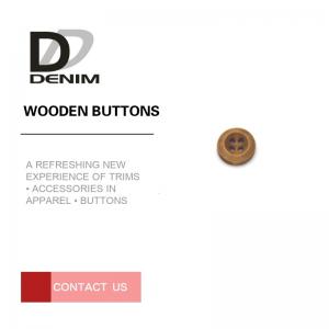 Quality Decorative Wooden Bulk Buttons 4 Holes Natural Eco-Friendly for sale
