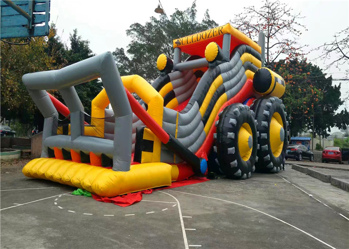 Quality Bulldozer Theme 1000D PVC Tarpaulin 14mL Inflatable Fun Land for sale