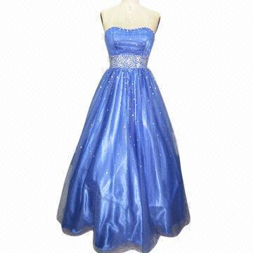 Buy cheap Mesh Evening Ball Gown, Decorated with Elegant Spead Beadworks, Custom Made from wholesalers